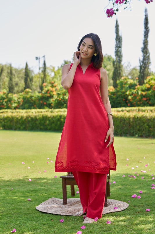 Oriah suit Red