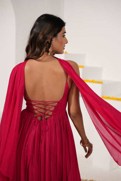 Evara Suit Red
