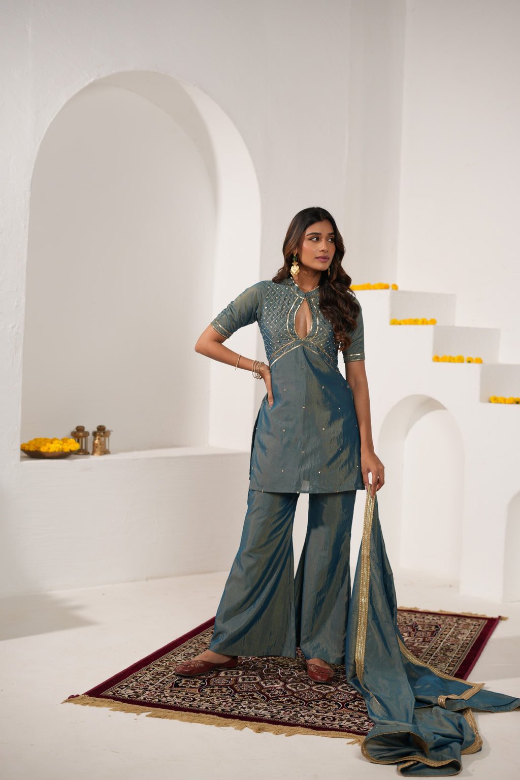 Aarya Suit Sea Green