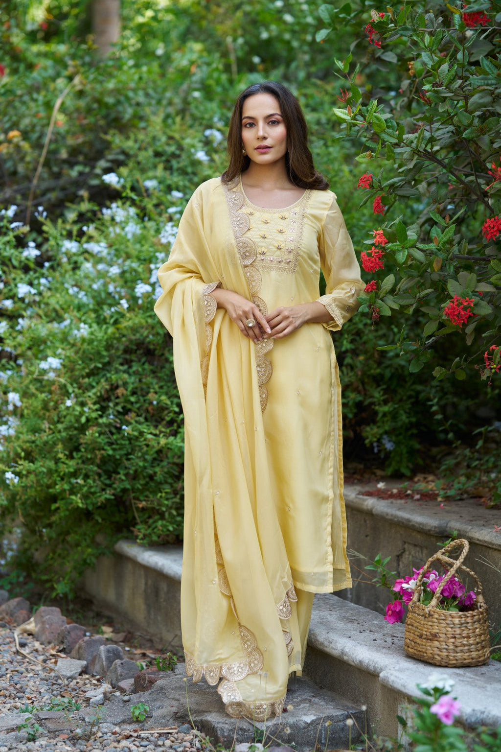 Noor Suit Yellow