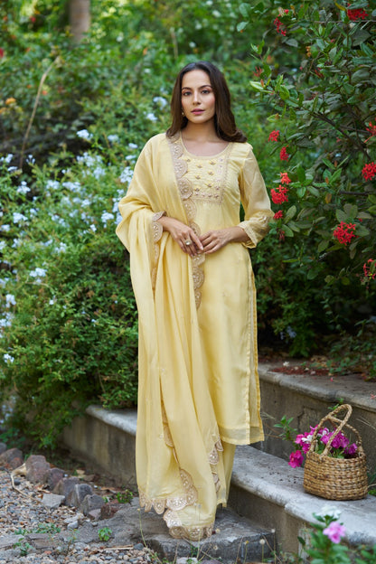 Noor Suit Yellow