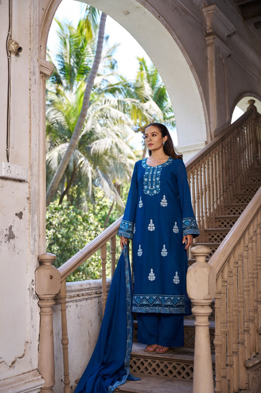 Qurbat Suit Blue
