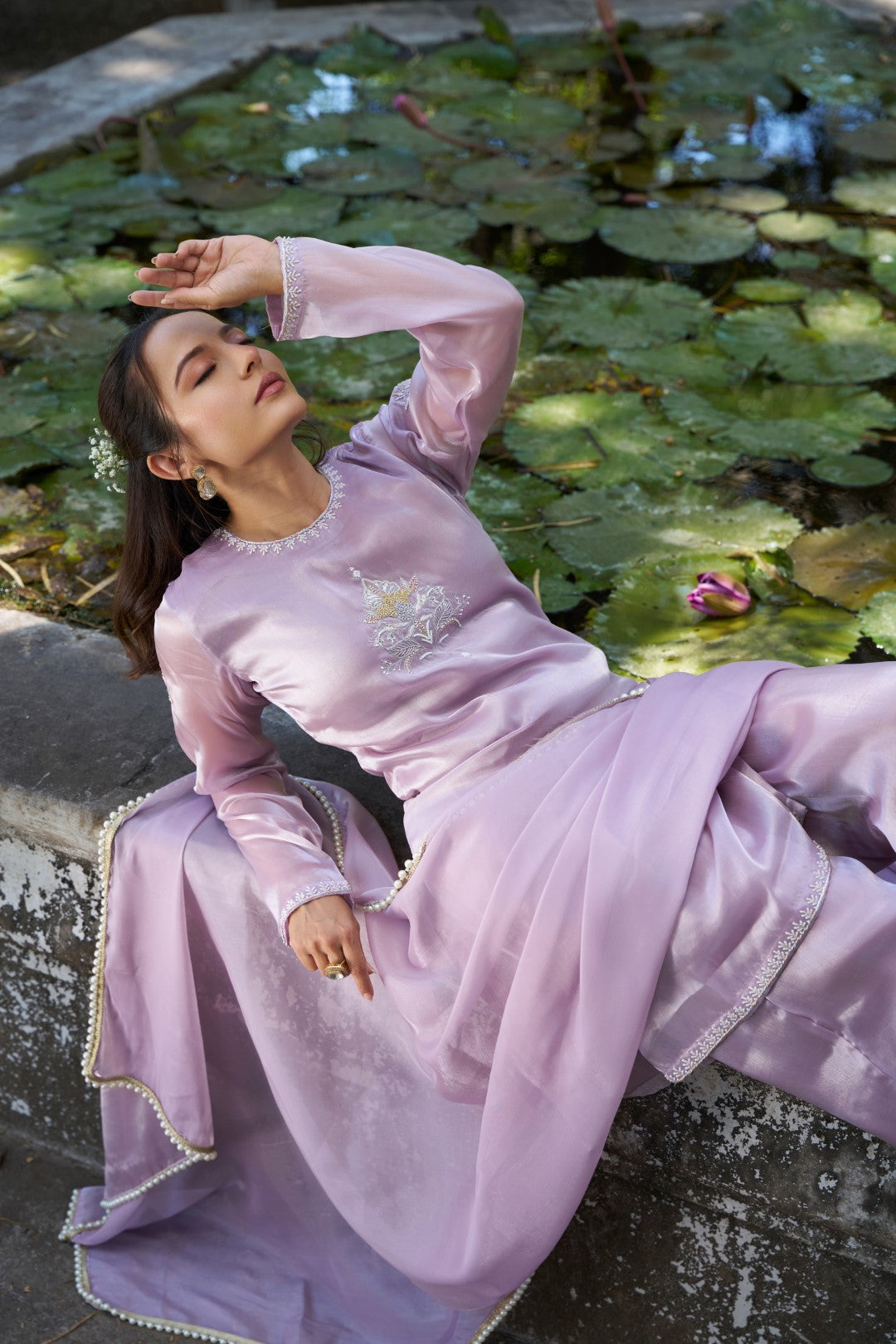Aaftab Suit Lavender