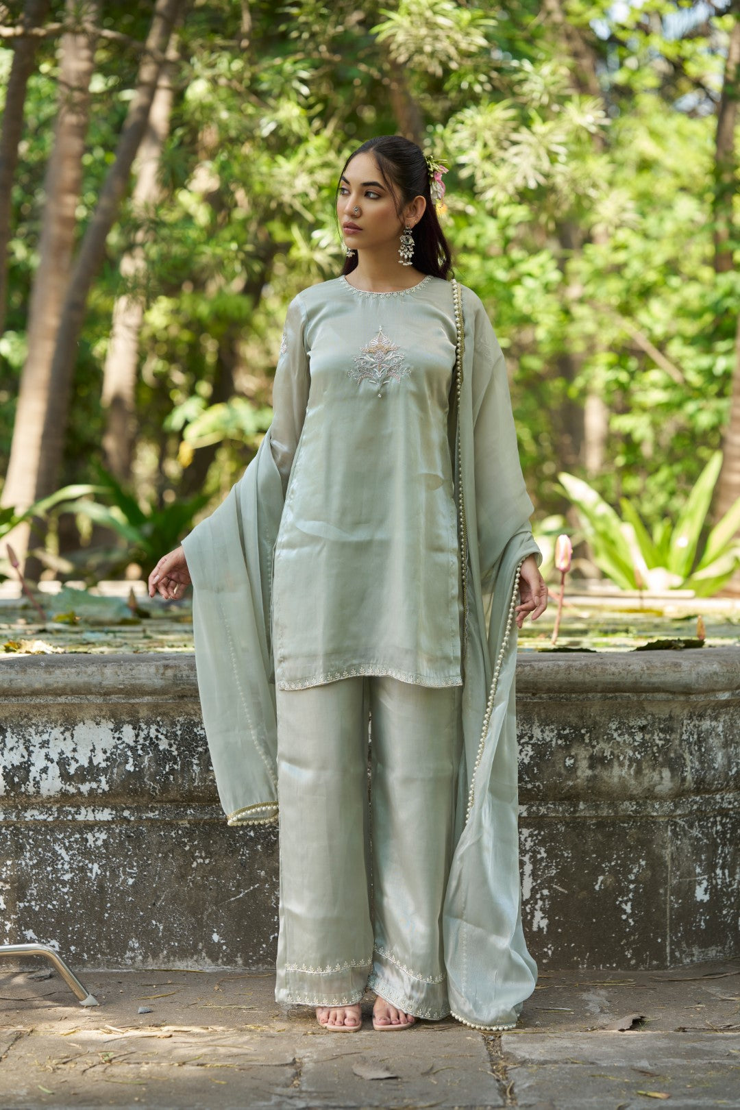 Aaftab Suit Mint Green