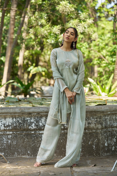 Aaftab Suit Mint Green