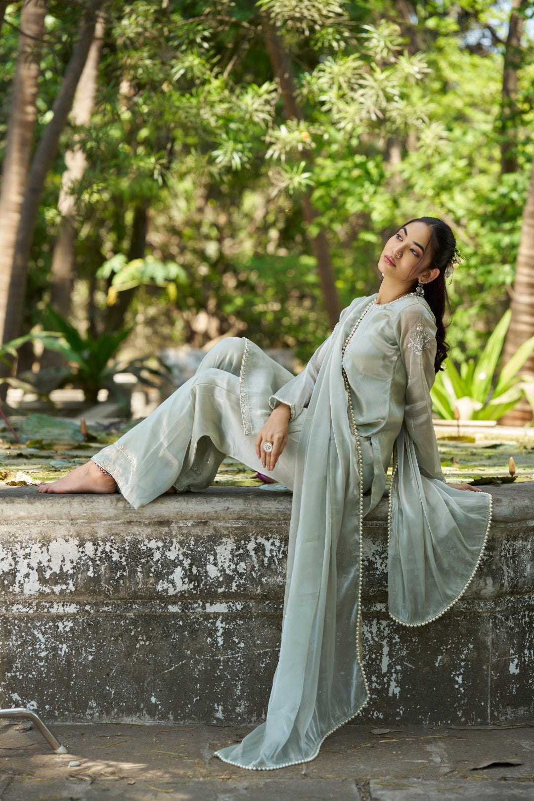 Aaftab Suit Mint Green