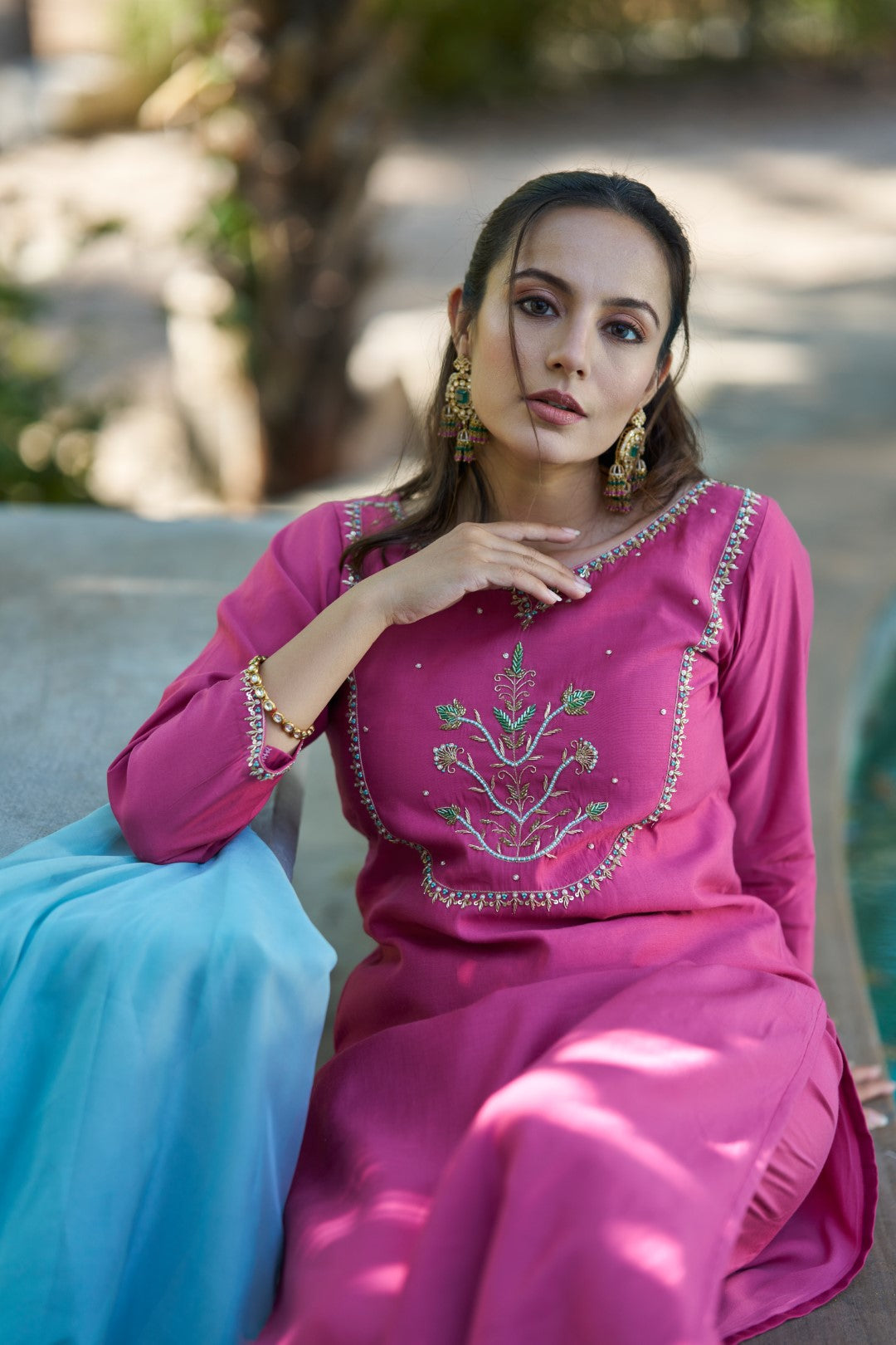 Owais Suit Pink