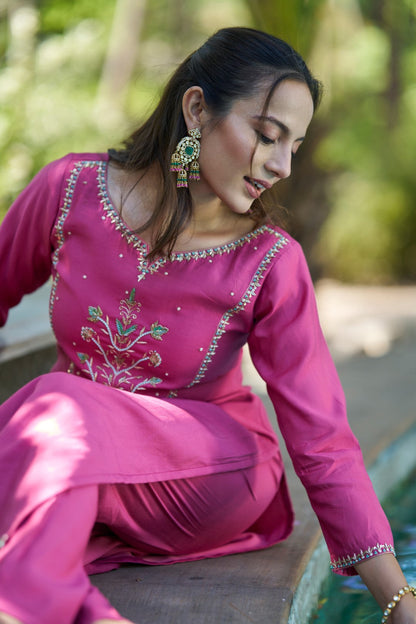 Owais Suit Pink