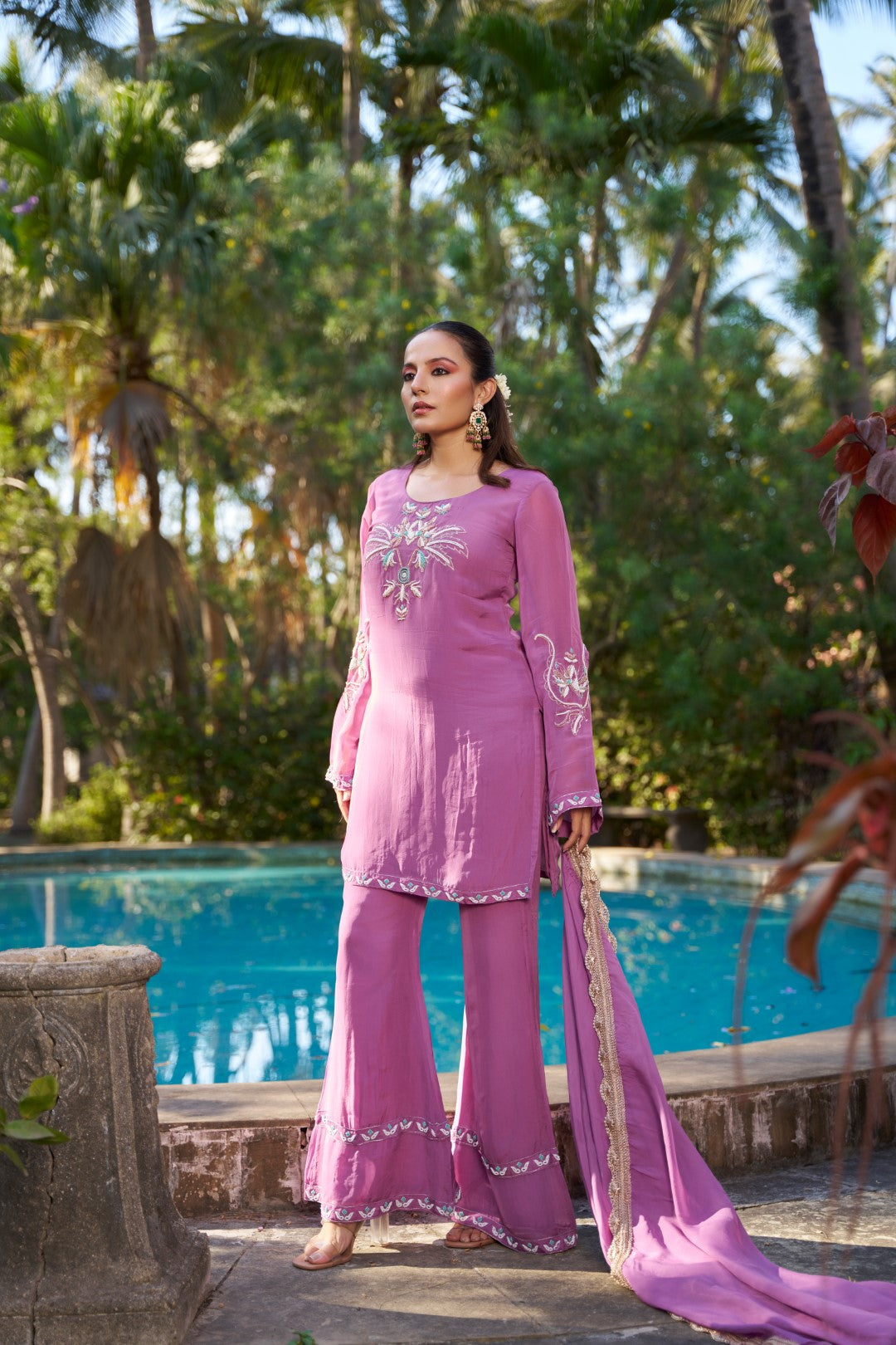 Gulbahar suit Purple