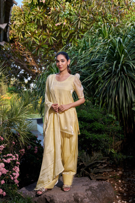 Ruhi Suit Yellow